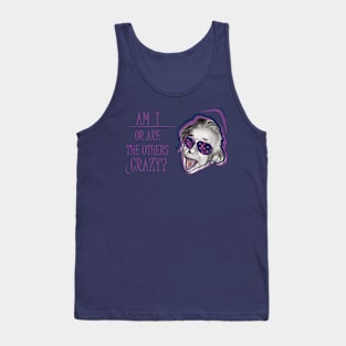 Albert Einstein • Am I or are the others crazy? v2 Tank Top